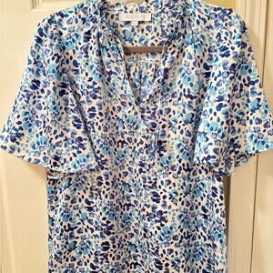 Sugarlips Blue and White Floral Top